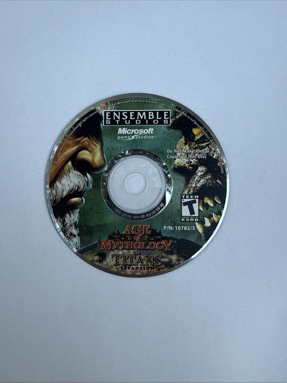 Age of Mythology The Titans Expansion PC Microsoft 2007 RTS Game Disc Only P/N 1